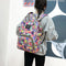 Fashion Women Printing Mummy Diaper Bag Nappy Large Handbag (Color Cats)