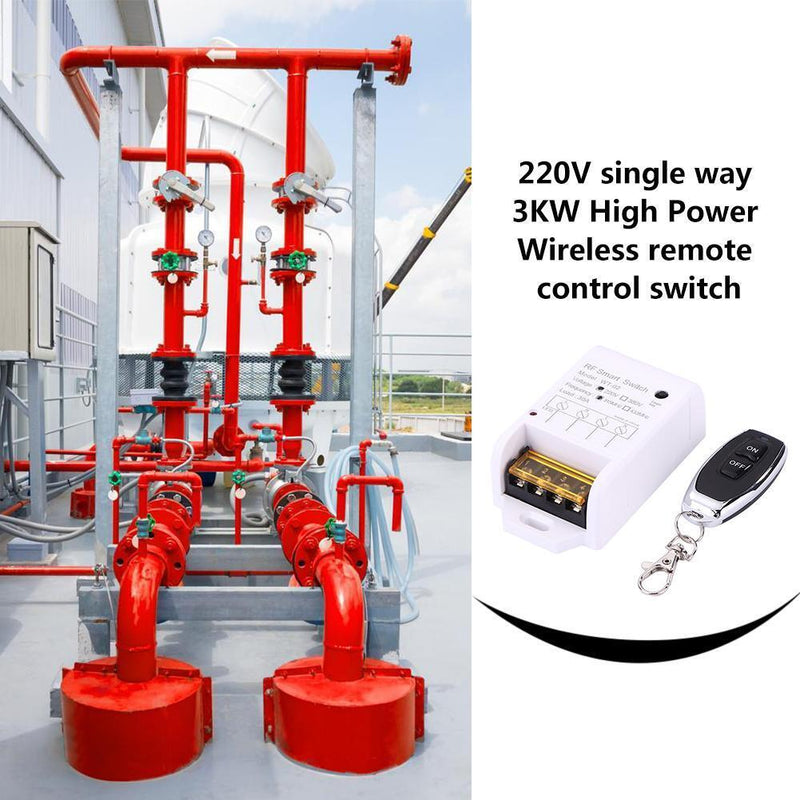 220V 30A 1CH Wireless Remote Control Switch Transmitter+Receiver (ON/OFF)