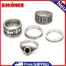 European Punk Rhinestone Multi-Styles Boho Geometric Knuckle Ring Women Jewelry