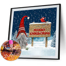 5D Kit Rhinestone Pictures DIY Gnome Full Round Drill Diamond Painting for Ho