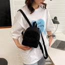 Women Mini Backpack Corduroy Student Girls Small Bookbags Retro Travel Rucksacks