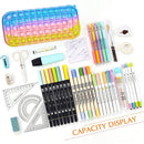 Decompress Press Bubble Pencil Case Kid Storage Stationery Box (Colorful) Newly