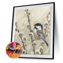5D Birds On Branches Diamond Painting Round Drill Rhinestone Picture Craft Set