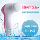 Portable Electric Facial Cleanser Brush Face Wash Skin Pore Cleaner Massager