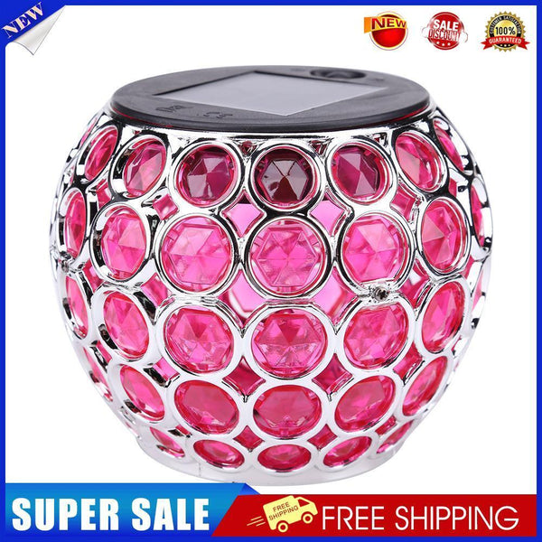 Solar LED Hollow Outdoor Waterproof Peacock Garden Courtyard Lamp (Red)