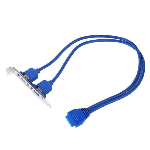 USB 3.0 Back Panel Motherboard USB 3.0 20 Pin to 2 NICE Expansion Baffle L6K0