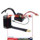 RC Cars Waterproof 4370KV Brushless Motor 60A ESC Kits for 1/10 (Black) Newly