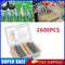 2600pcs Resistor Kit PTC UHF 0.25W Resistors Assorted Pack Kit Electronic Tools