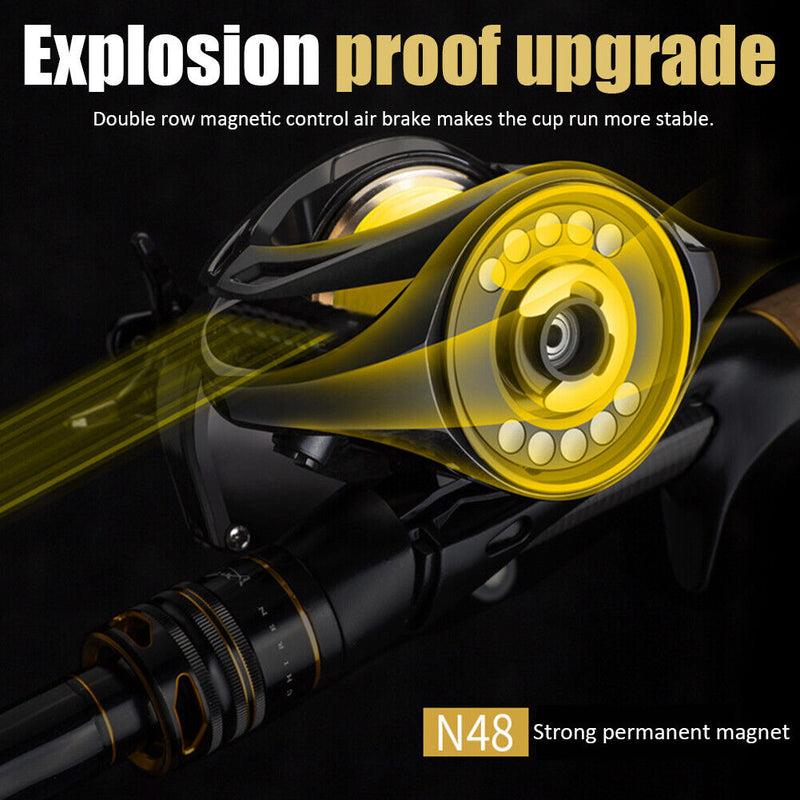 Fishing Reel Max Drag 16kg 6+1BB Metal Ball Grip Saltwater Reel (TDC3000R) Newly