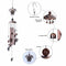 Animal Wind Chime Outdoor, Wind Bell Tubes, for Garden, Yard (Sea Turtle) Newly