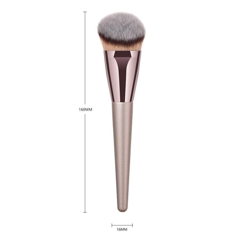 1pc Champagne Cosmetic Brush Nylon Hair Blush Brush Beauty Tools (T-01-386)