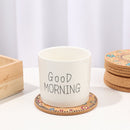 Decor Mug Holder Anti-hot Heat Pad Cork Coasters Heat Resistant Wooden Cup Mat