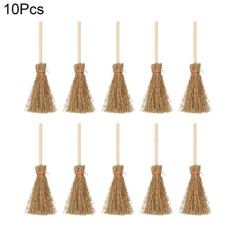 10pcs 3.71in Broom Witches broomstick decorated for Halloween Theater Etc`