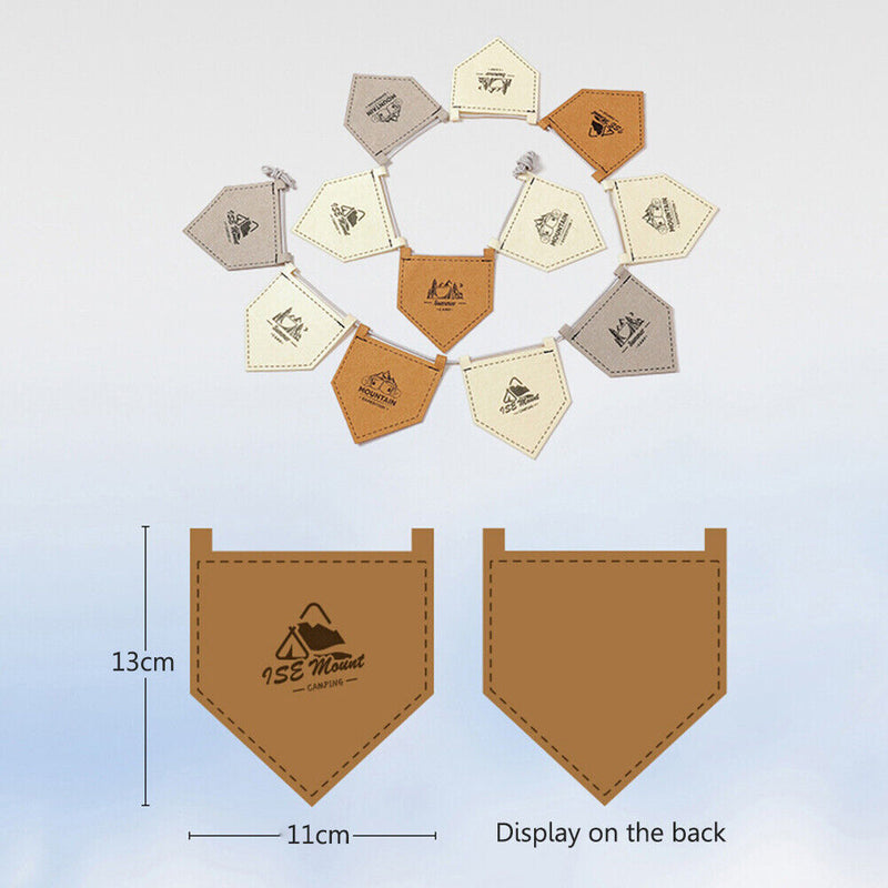 Lightweight Felt Flag Adjustable with Rope Camping Flag for Camping Picnic