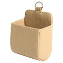 Car Vent Trash Box Auto Mobile Phone Holder PU Leather Storage Bag Organizer