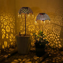 Solar Garden Lights aterproof Plug Umbrella Art Lamp Yard Decor (Colorful)