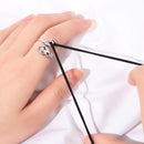 Knitting Tools Finger Wear Sewing Hook Open Ring Crochet Loop Knitted Ring