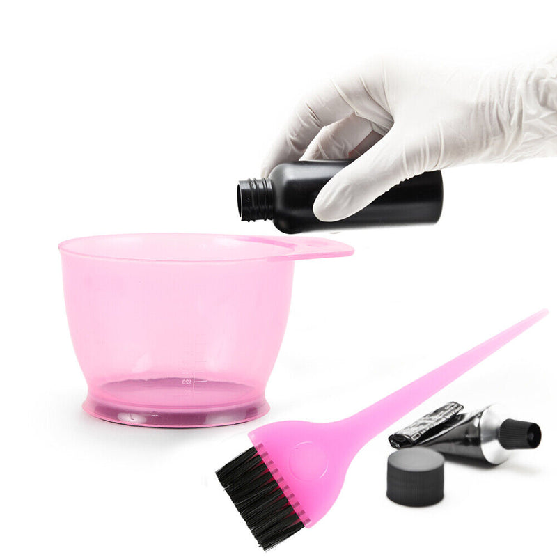 2pcs/Set Plastic Hair Color Mixing Bowl+Dyed Comb Salon Hairdressing Tools