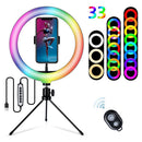 LED with Tripod Stand Video Light 10 inch Ring Fill Light For TikTok Youtube