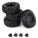 4pcs Wheel Rims Tire Set for 1/10 Axial Hsp Redcat Traxxas RC Off-Road Truc