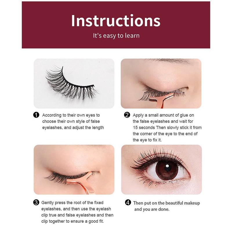 Eye Extension Tools False Eyelashes Fluffy Messy 8-25mm Lashes 6D Faux Mink