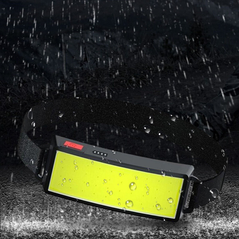 10W COB LED Headlamp USB Rechargeable Portable Fishing Hiking Headlight Torch