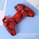For DualSense Skin Camouflage Silicone Case Cover for PS5 Controller (Red) Newly