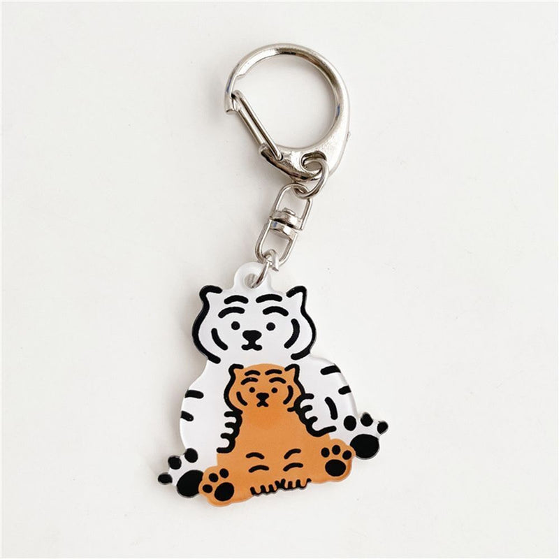 Tiger Year Creative Bag Hanging Pendant Key Chain Charm Keyring Tiger Keychain