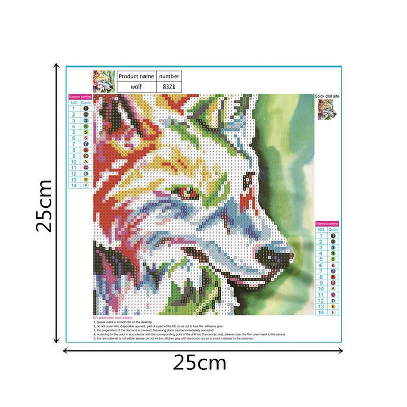 Wolf 5D Diamond Painting Embroidery DIY Craft Craft Cross Stitch Decor