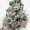 Wooden Pendants Christmas Decorations Xmas Tree Wood Chip Hanging Ornaments