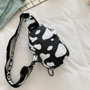 Fashion Women Animal Pattern Print Shoulder Chest Bag Small Handbags (Cow)