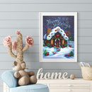 5D DIY Candy House Full Round Drill Diamond Painting Kit Craft Home Wall De