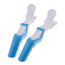 5x Alligator Hair Clips Salon Hairdressing Claw Clamp Salon Hairpins (Blue)