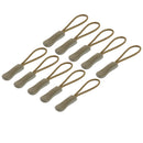 10x Zipper Puller End Rope Replacement Backpack Fix Cord (Army Green)  Newly