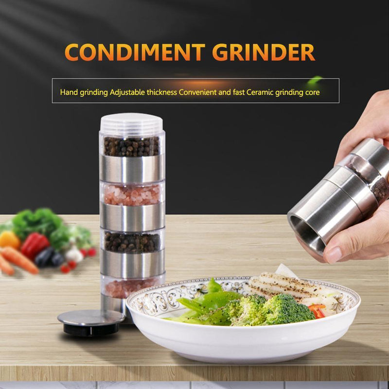 Portable Spice Jars Bottle Seasoning Container Outdoor BBQ Salt Organizers