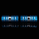 2pcs BMX Mountain MTB Bike Bicycle Alloy Axle Pedals Foot Stunt Pegs Blue Newly