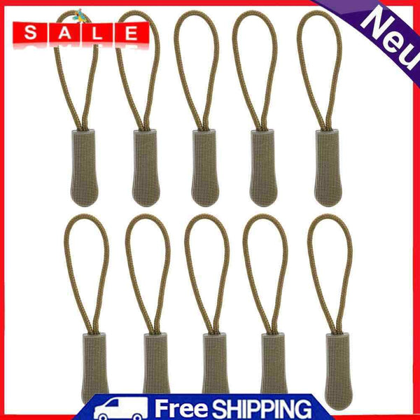 10pcs Zipper Anti Brief Sweater End Rope Cord Replacement for Sewing Clothes Bag
