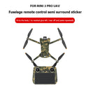 Drone Body+Controller Skin Stickers Kits for DJI Mini 3 Pro (Camouflage)
