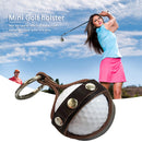Outdoor Golf Protective Ball Cover Cowhide Leather Golf Training Ball Bag Holder