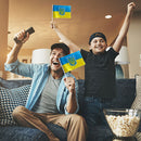 Hand Held Flags - Ukraine National Stick Flags for Parades Car Decor (12 Pack)