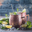5pcs Portable Stainless Steel Tea Milk Drinking Straws Set Bar Kitchen Supplies
