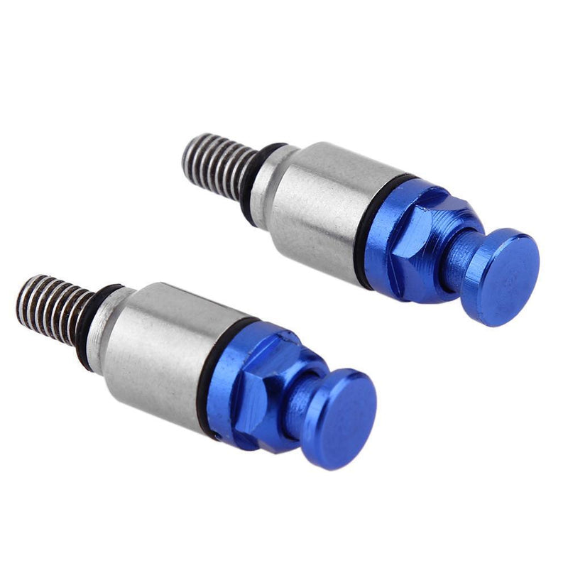 1 Pair M5x0.8mm Fork Air Bleeder Valves for Motocross Dirt Bike (Blue)