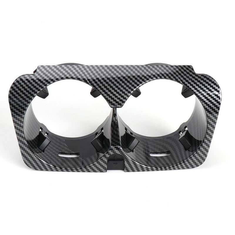 Car Center Console Water Cup Holder for Mercedes W205 (Black Carbon Fibre)