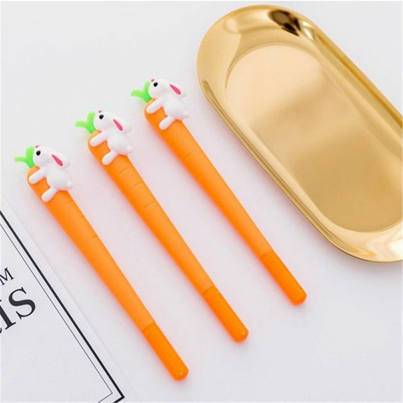 Writing Creative Neutral Black Pen Sign Pen Cartoon Carrot Rabbit Gel Pens
