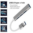 USB C HUB USB 3.0 Type-C Hub Adapter 5 Gbps Multi 4 Ports Splitter for Computer
