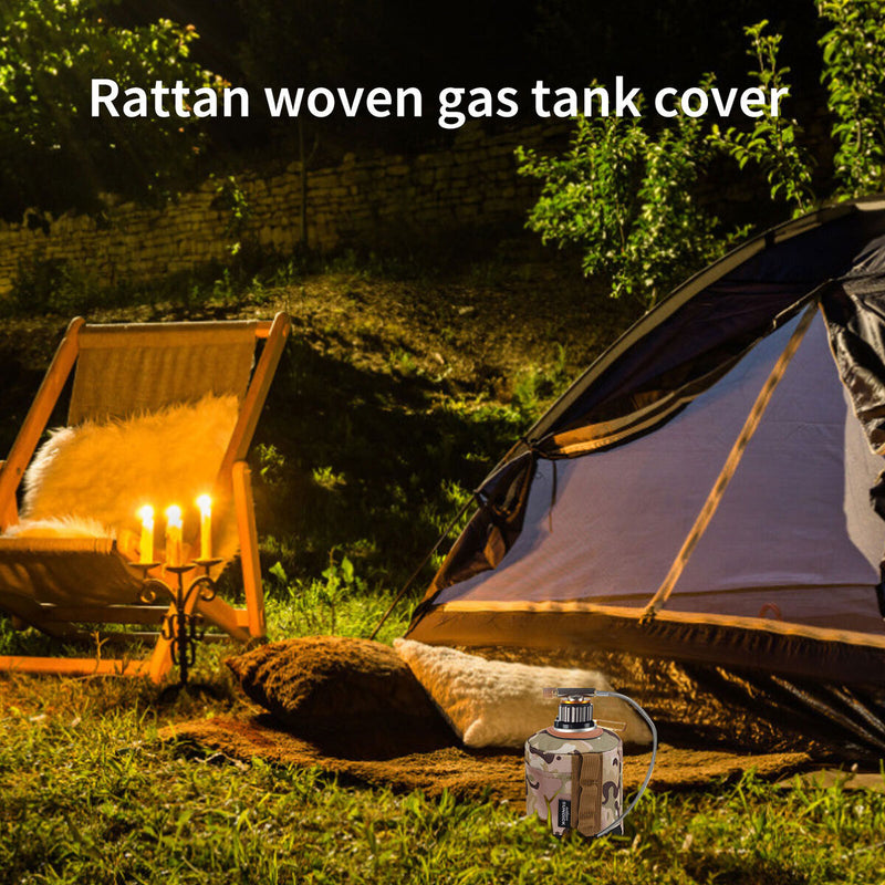 Black Camping Stove Adapter Outdoor Gas Tank Converter Sealed Silicone Desi