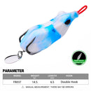 Topwater Crankbait Artificial Fishing Bait 6.5cm 14.5g Ray Frog Lures with Hooks
