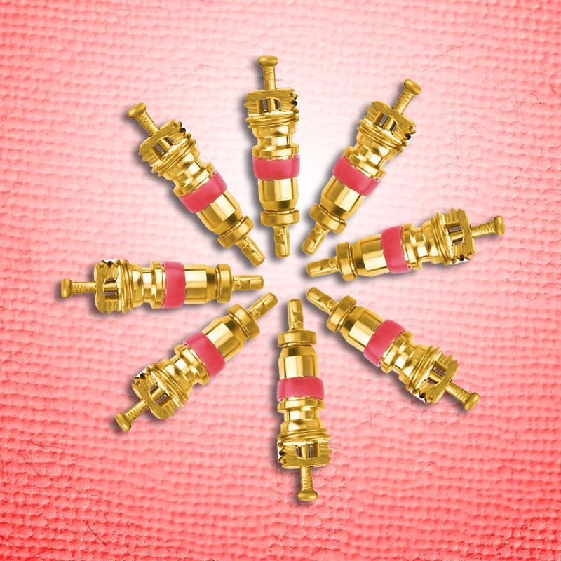 4pcs Car Tire A/C Schrader Valve Cores with 4-in-1 Tire Valve Stem Remover Newly