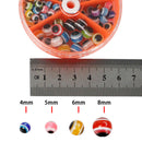 135x 4/5/6/8mm Fish Eye Fishing Beads Colorful Carolina Rigs Fishing Tackle
