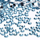 30g 6mm Crystal Rhinestone Acrylic Flat Back for DIY Clothing (Light Blue)